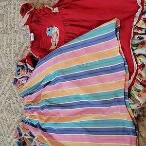 Ruffle Girl Dress Bundle size 7
